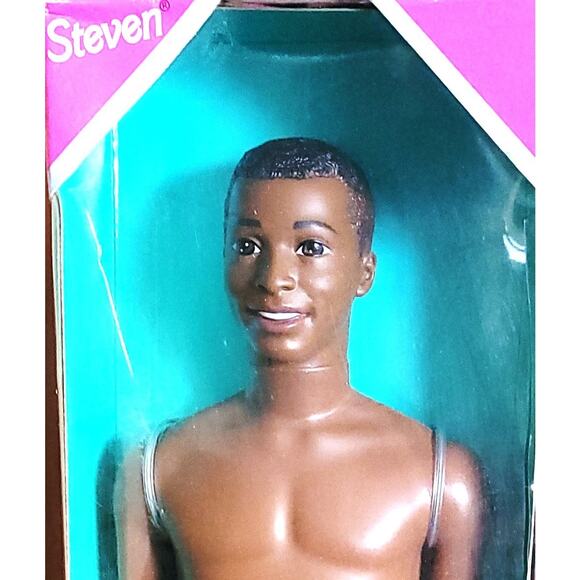 NIB 1997 Mattel "Splash N Color" African American Steven Barbie's Friend - Picture 2 of 3